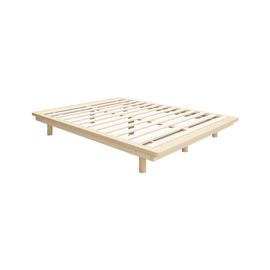Oikiture Bed Frame Queen Size Wooden Bed Base Timber Platform
