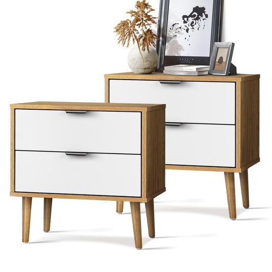 Oikiture Bedside Tables Set of 2 Side Table