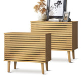 Oikiture Bedside Tables Set of 2 Nightstand