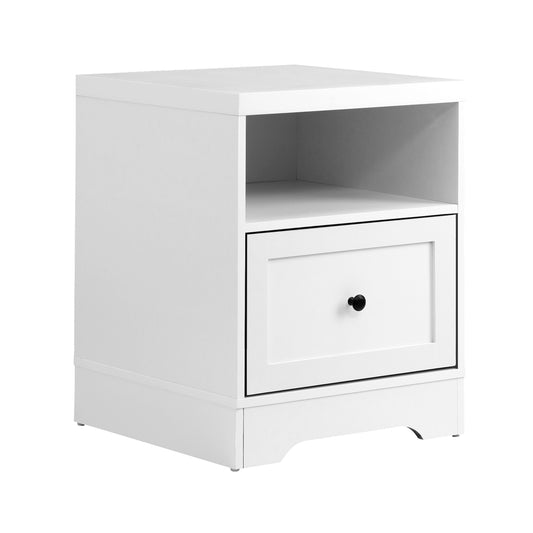 Oikiture Bedside Tables Hamptons Furniture White
