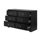 Oikiture 6 Chest of Drawers and 2 Bedside Tables Hamptons Furniture Set