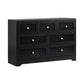 Oikiture 7 Chest of Drawers and 2 Bedside Tables Hamptons Furniture Set