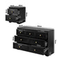 Oikiture 7 Chest of Drawers and 2 Bedside Tables Hamptons Furniture Set