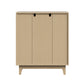 Oikiture 5 Chest of Drawers Dressers Tallboy Stripe Natural