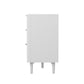 Oikiture 6 Chest of Drawers Dressers Lowboy Stripe White