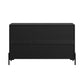 Oikiture 6 Chest of Drawers Cabinet Dresser Table Lowboy Walnut