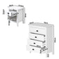 Oikiture 4 Chest of Drawers and 2 Bedside Tables Vintage Bedroom Set