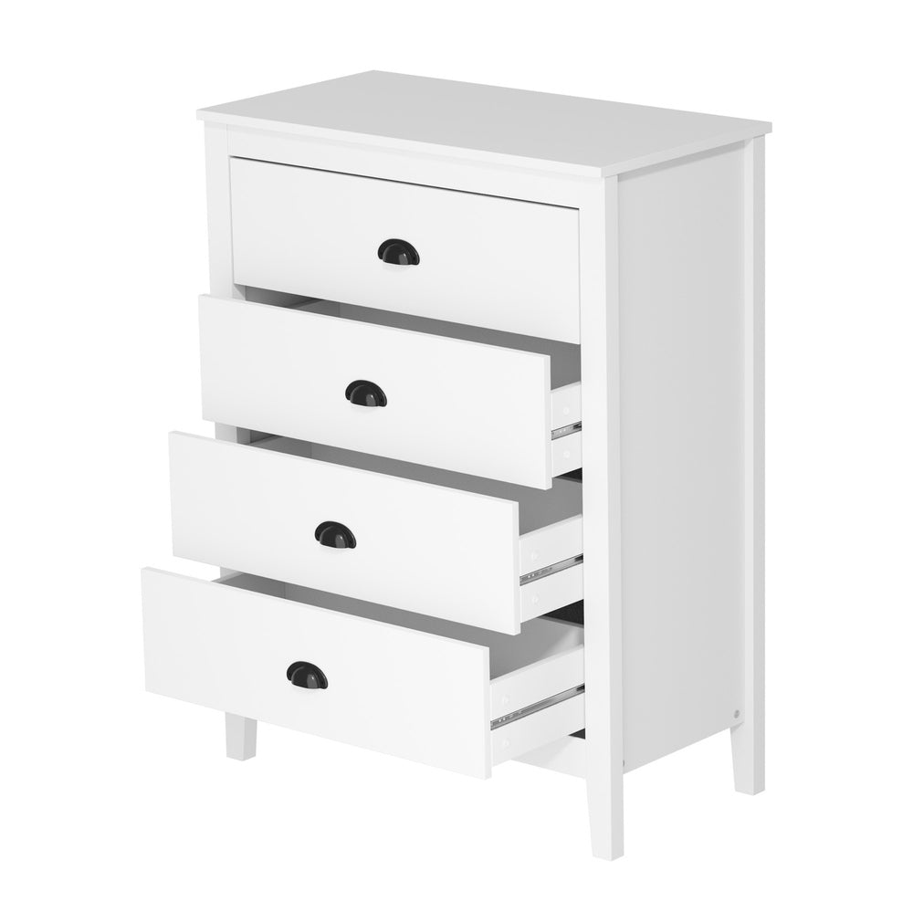 Oikiture 4 Chest of Drawers and 2 Bedside Tables Vintage Bedroom Set
