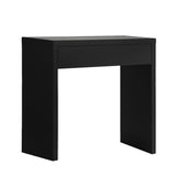 Oikiture Console Table with Drawer Black