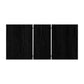 Oikiture 160cm Extendable Dining Table with 6PCS Dining Chairs Geometric Black