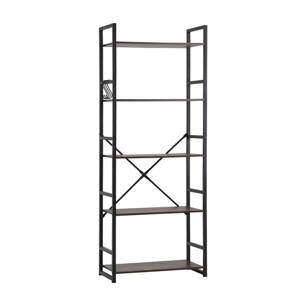 Oikiture Display Shelf 5-Tier Shelves Stand Rack 60CM