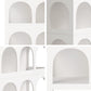 Oikiture Display Shelf Storage Stand Bookshelf White