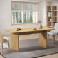 Oikiture 180cm Dining Table Rectangular Timber Natural