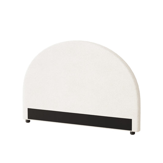 Oikiture Bed Head Double Size Headboard Boucle White