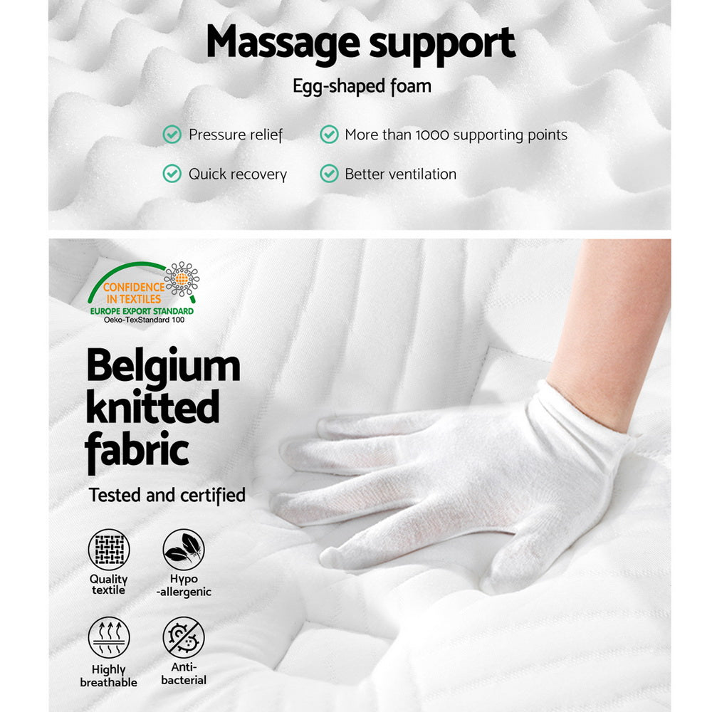Giselle Bedding 34cm Mattress Cool Gel Memory Foam 7 Zone