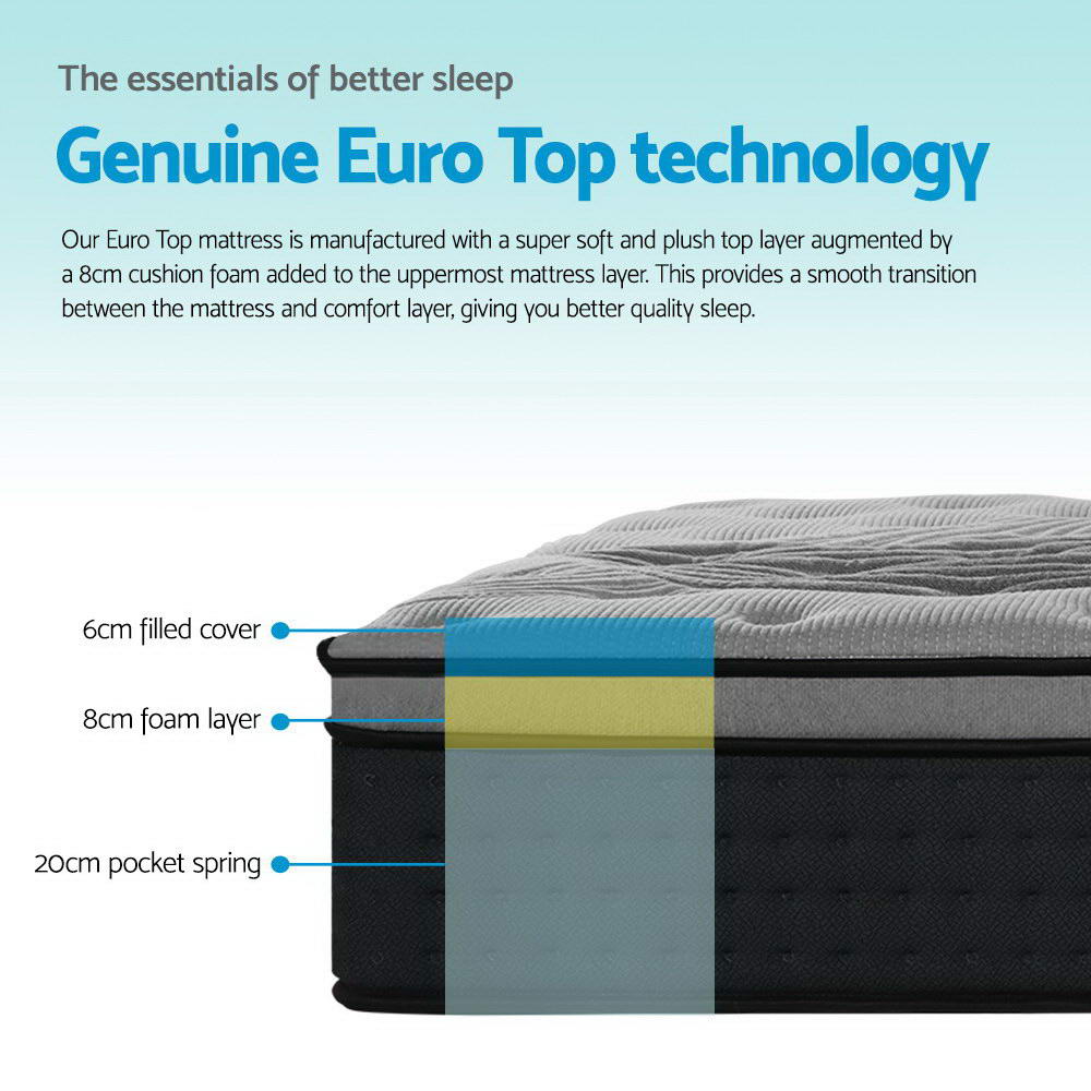 Giselle Bedding Mattress Bamboo Cover 34cm