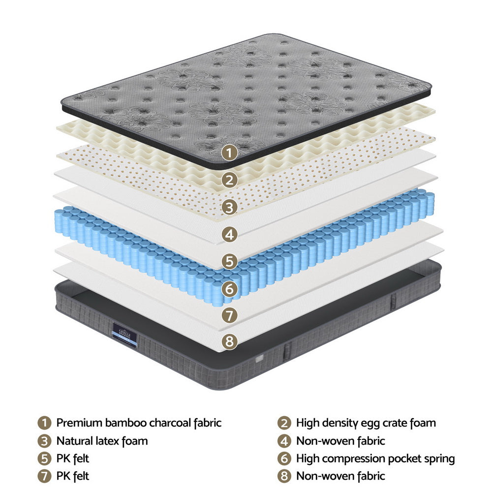 Giselle Mattress 26cm Latex Foam Mattresses