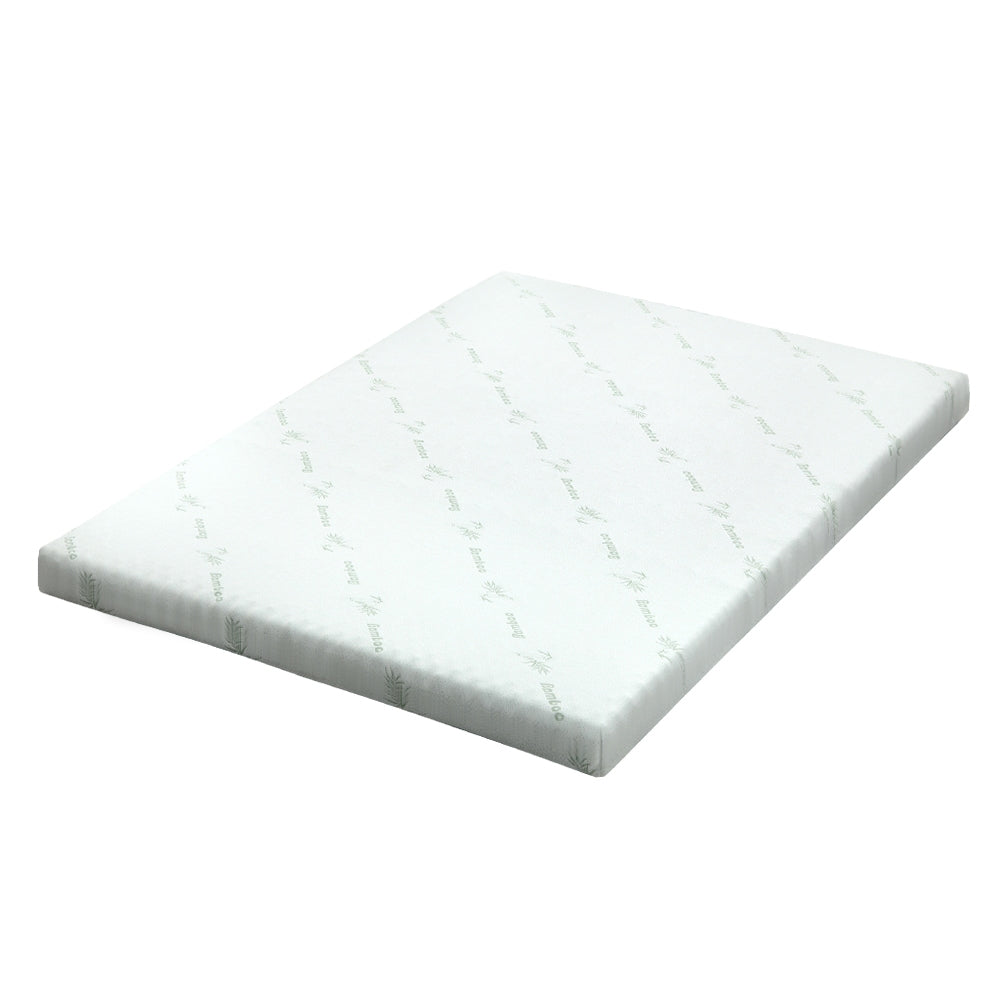 Giselle Bedding Memory Foam Mattress Topper Cool Gel Bed Mat Bamboo 10cm