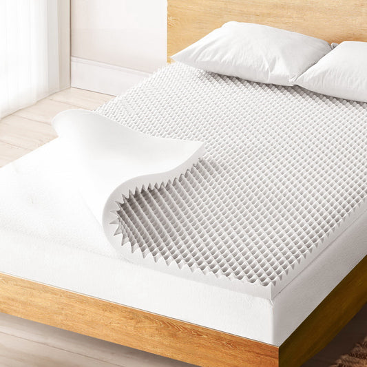 Giselle Bedding Memory Foam Mattress Topper Egg Crate 5cm