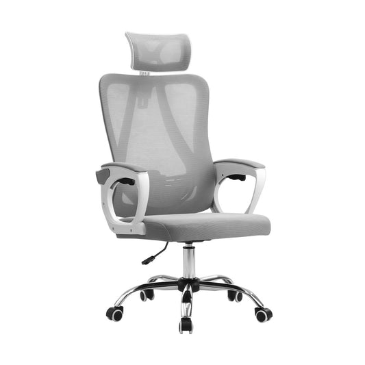 Oikiture Ergonomic Office Chair Lumbar Support White