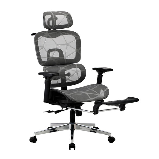 Oikiture Ergonomic Office Chair Mesh Executive Seat BK&GY