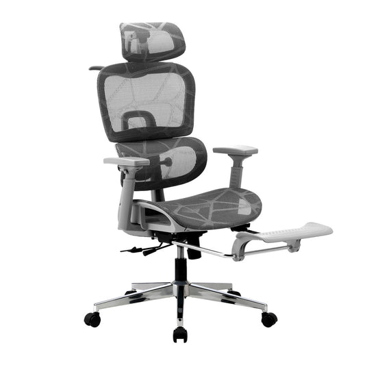 Oikiture Ergonomic Office Chair Mesh Executive Seat Grey