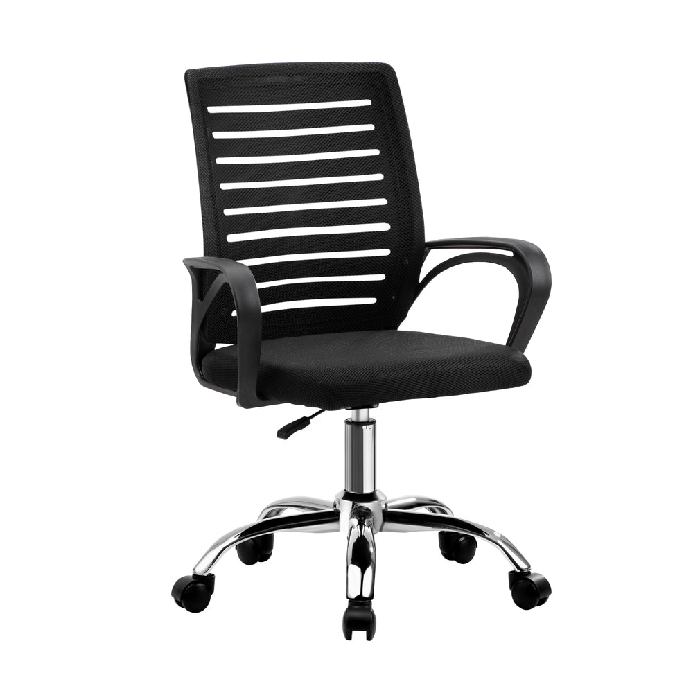 Oikiture Mesh Office Chair Breathable Backrest Black