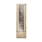 Oikiture Display Cabinet Buffet Sideboard LED Light High Gloss Door Natural