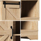 Oikiture 2x Buffet Sideboard Cabinet Storage Cupboard Oak