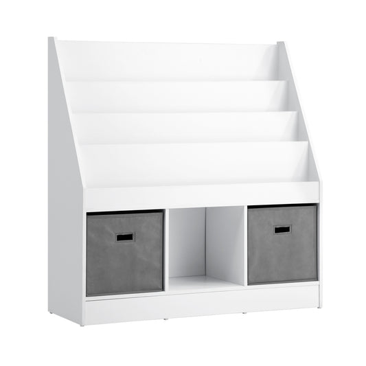 Oikiture Kids Bookshelf Toy Box Organiser Display Shelf