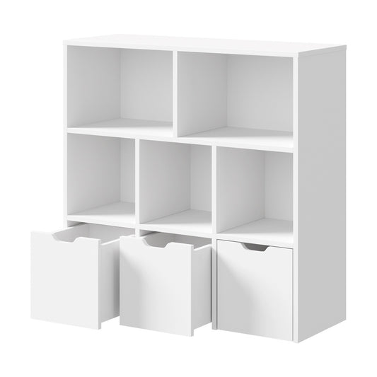 Oikiture Kids Storage Organiser Cabinet With Removable Box White