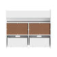 Oikiture Kids Bookshelf Toy Storage Box Organiser Display Shelf White