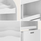 Oikiture Kids Bookshelf Toy Storage Box Organiser Display Shelf White