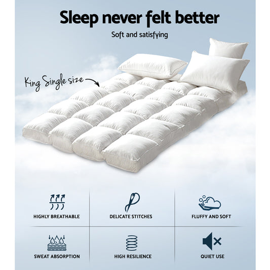 Giselle Bedding Mattress Topper Pillowtop Bamboo