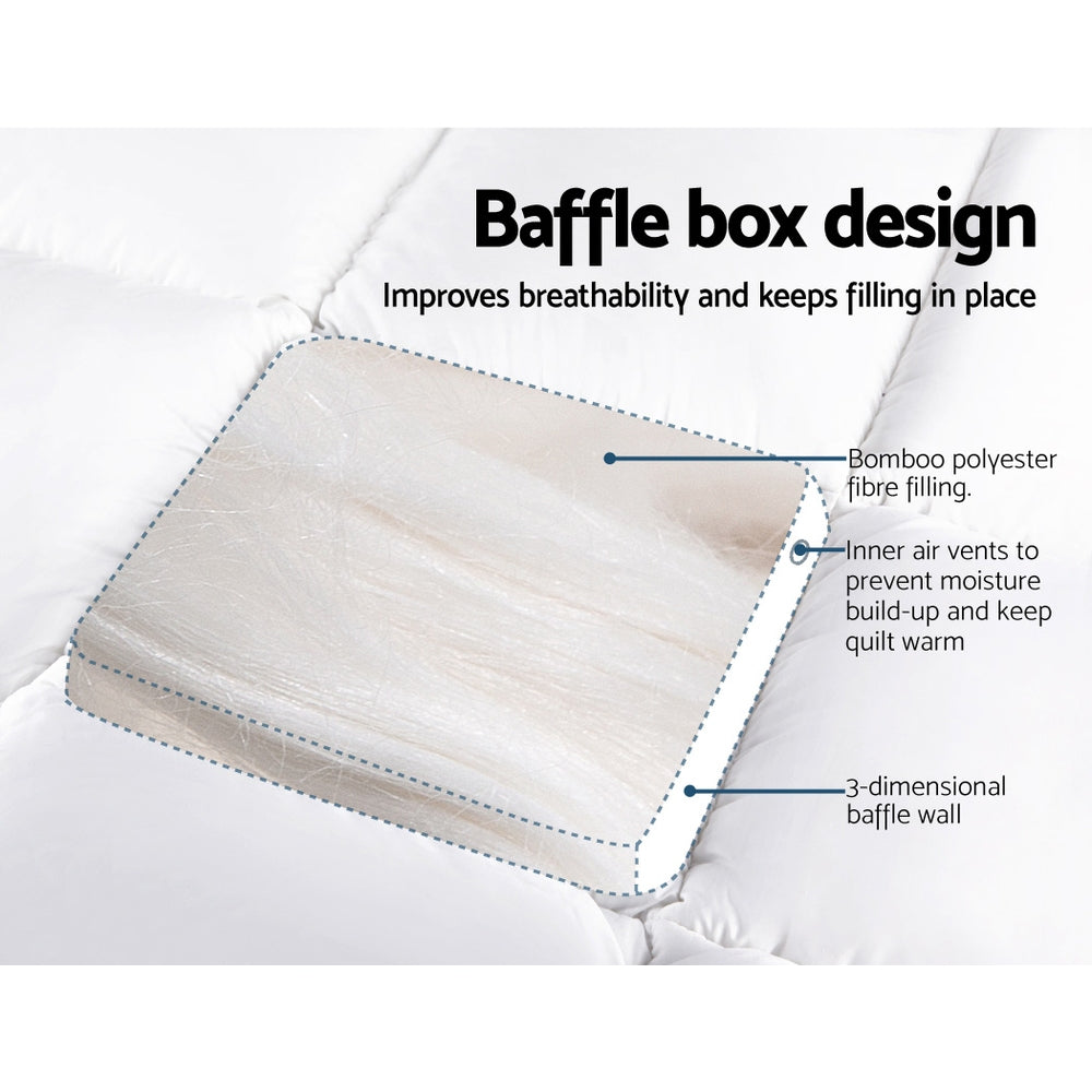 Giselle Bedding Mattress Topper Pillowtop Bamboo