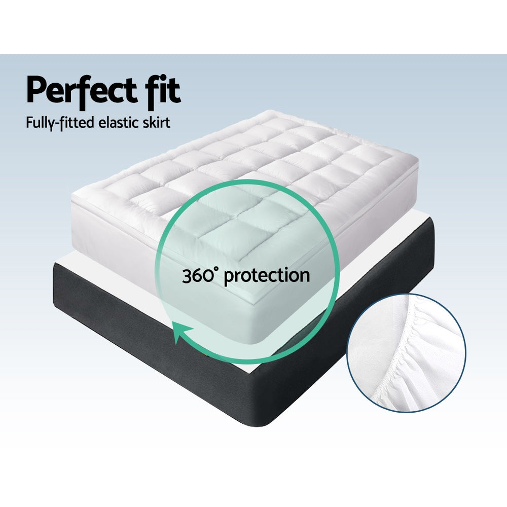 Giselle Bedding Mattress Topper Pillowtop Bamboo