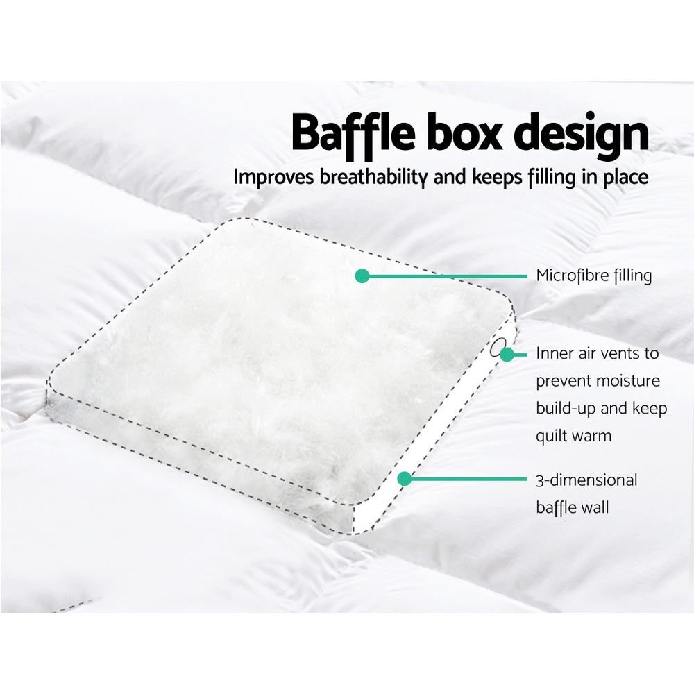Giselle Bedding Mattress Topper Pillowtop Protector Pad