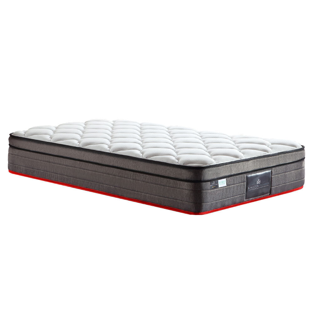 Kingston Slumber Mattres Bed Euro Top Pocket Spring Bedding Firm Foam 33CM
