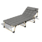 KILIROO Adjustable Portable Folding Bed with Mattress and Headrest