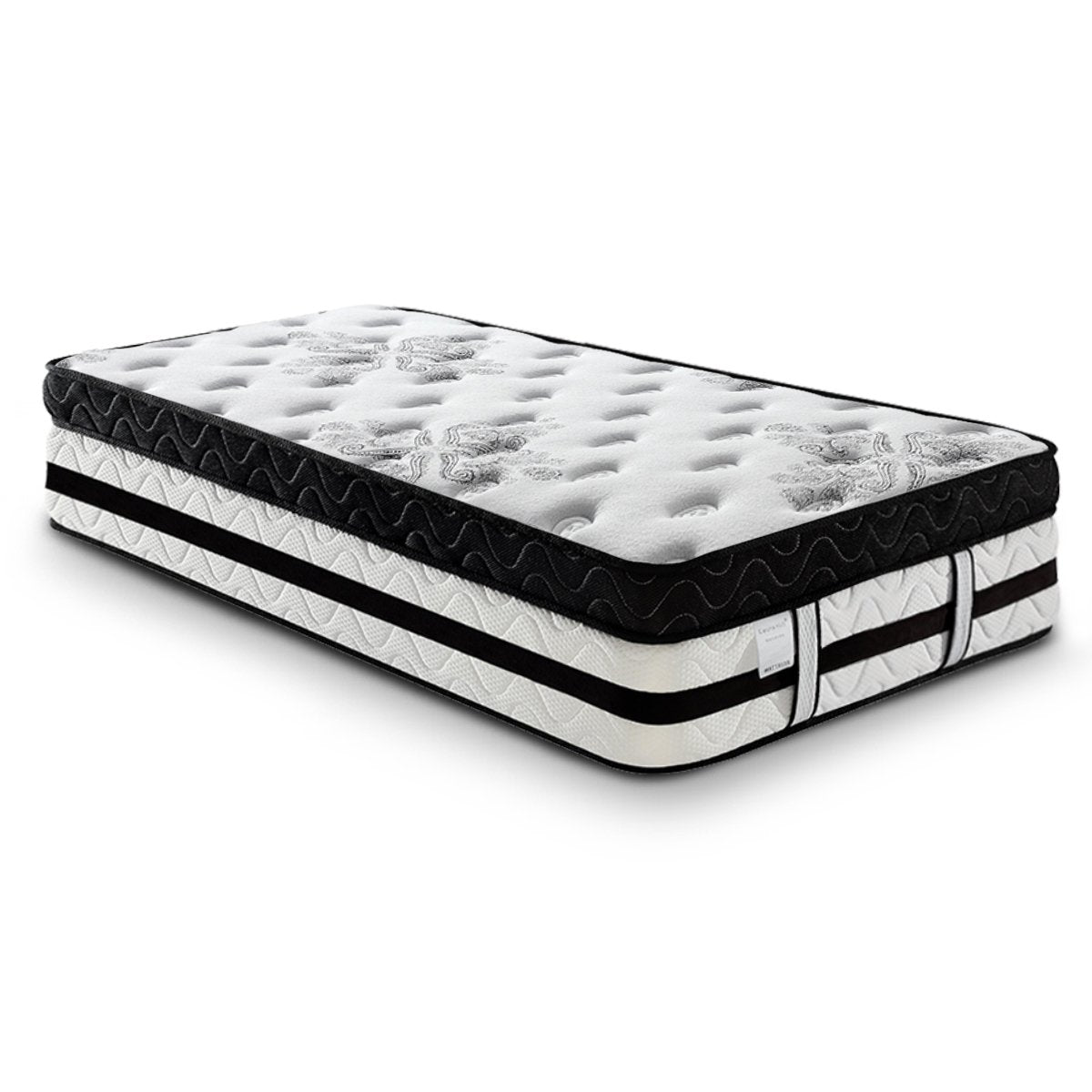 Laura Hill Mattress Bed Size Euro Top 5 Zone Spring Foam 34cm Bedding