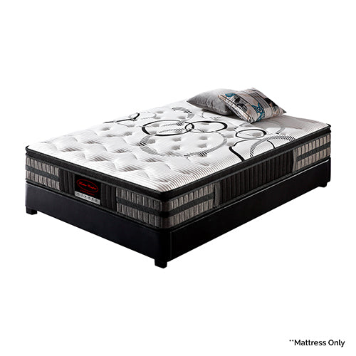 Mattress in Gel Memory Foam Pocket Coil Medium Firm Bed 34cm Thick