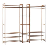 Oikiture Open Wardrobe Organiset with 13 Display Shelves