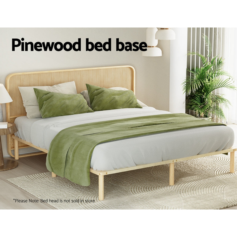 Artiss Bed Frame Wooden Base Mattress Platform Timber Pine AMBA