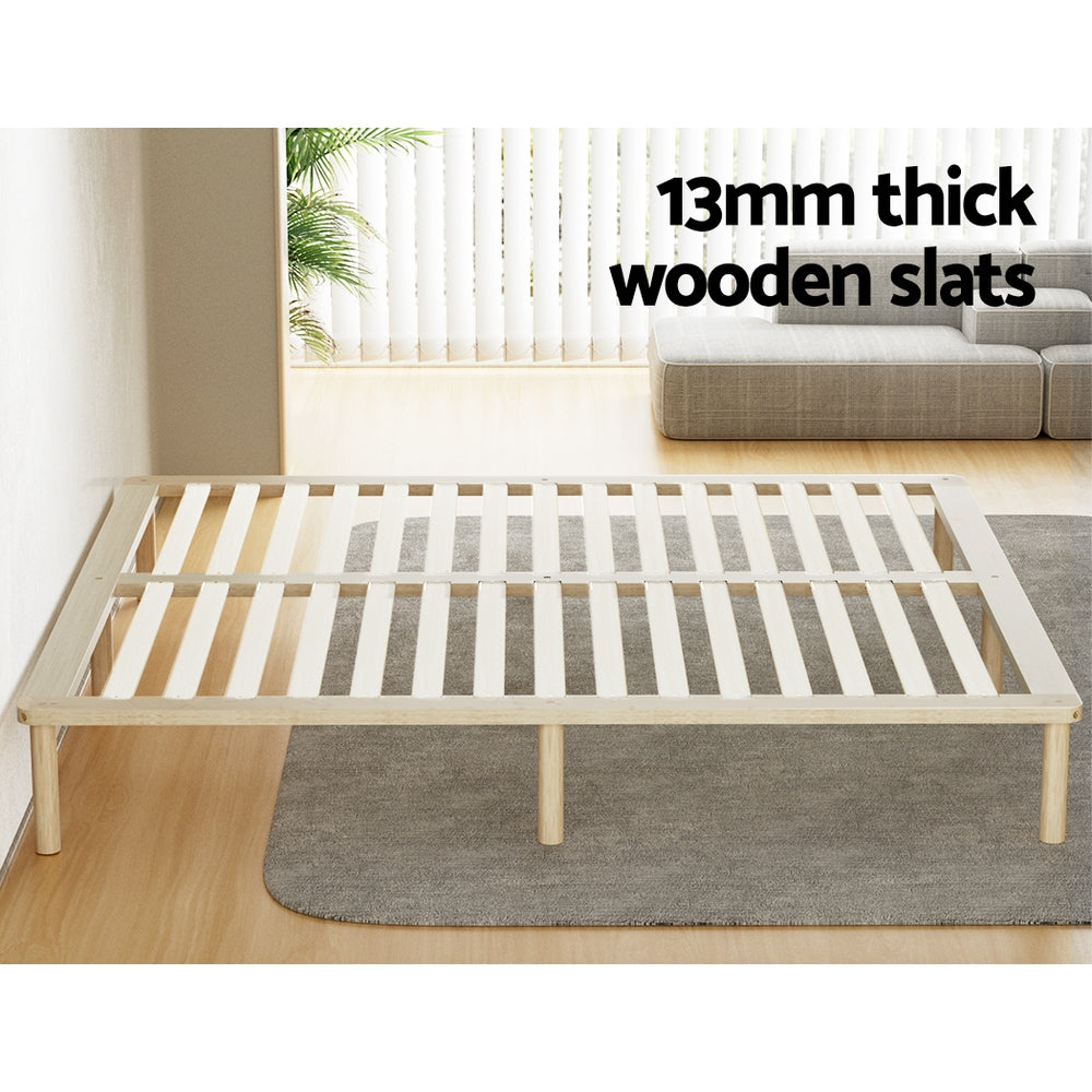 Artiss Bed Frame Wooden Base Mattress Platform Timber Pine AMBA