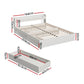 Artiss Bed Frame Mattress Base wtih Charging Ports 2 Storage Drawers