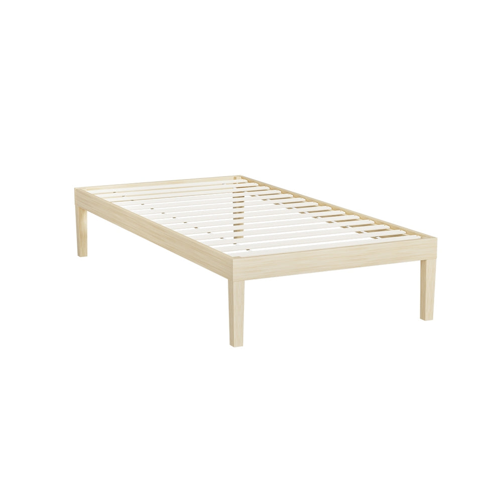 Artiss Bed Frame Wooden Base Mattress Platform Timber Pine BRUNO