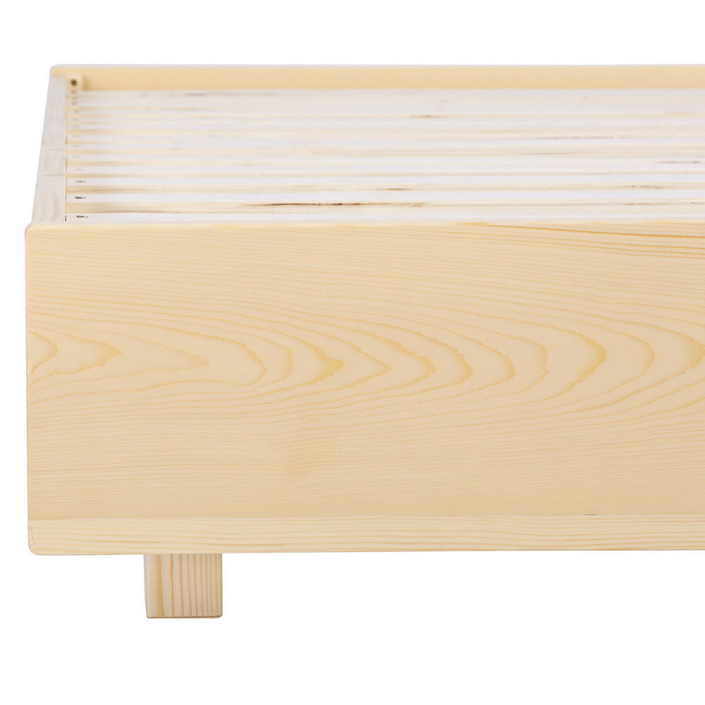 Artiss Bed Frame Floating Wooden Mattress Base Platform Timber ODIN