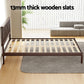 Artiss Bed Frame Wooden Base Mattress Platform Timber Walnut VISE